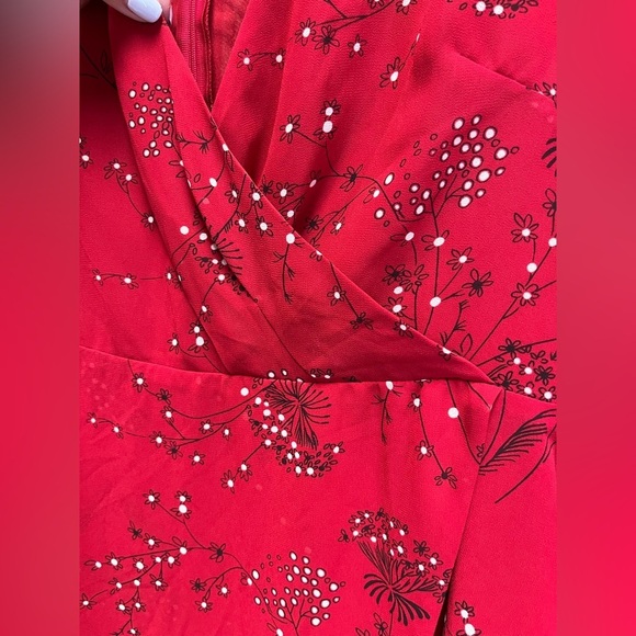 Madewell Hazelwood Wrap-Front Mini Dress in Windswept Floral NWT | size 8 - Picture 3 of 7